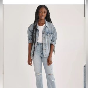 Denim forum Ali oversized jean jacket Aritzia